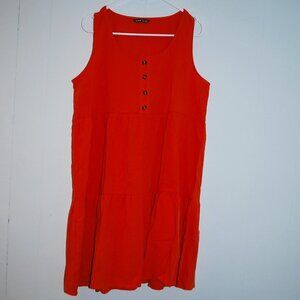 SHEIN Sleeveless Dress Womens Size 12 XL Apricot